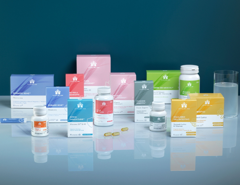 assortimento integratori vitalbliss