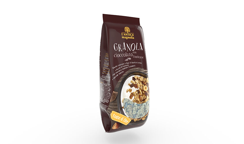 Croissant e prima colazione - Granola con cioccolato fondente