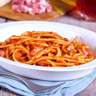 Ristopiatti: i primi piatti gourmet - "I RistopiattiSpaghetti all'Amatriciana