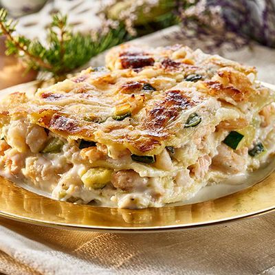 Primi piatti da forno - Sformato di Crespelle Salmone e Gamberi