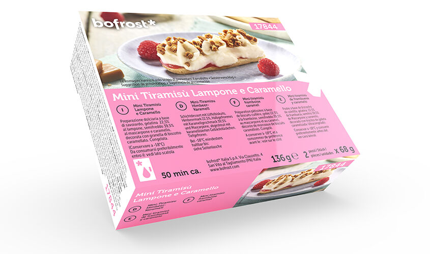 Promozione Mini Formati Pasticceria - Mini Tiramis&ugrave; Lampone e Caramello