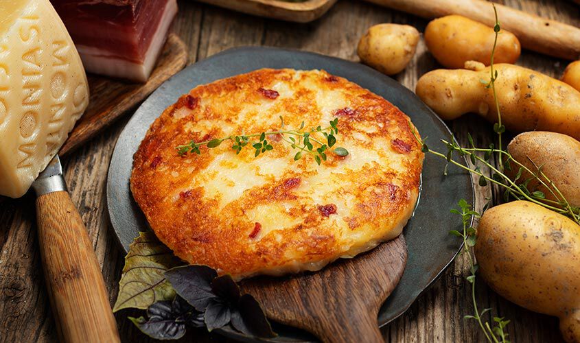 Formaggi - Frico Furlan con "Montasio DOPe Speck