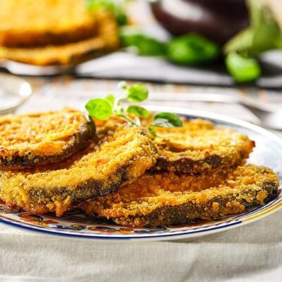 Verdure grigliate e specialità - Melanzane Impanate