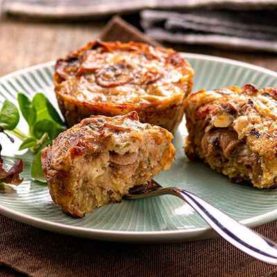 Verdure grigliate e specialit&agrave; - Cestini di Champignon e Porcini Ripieni