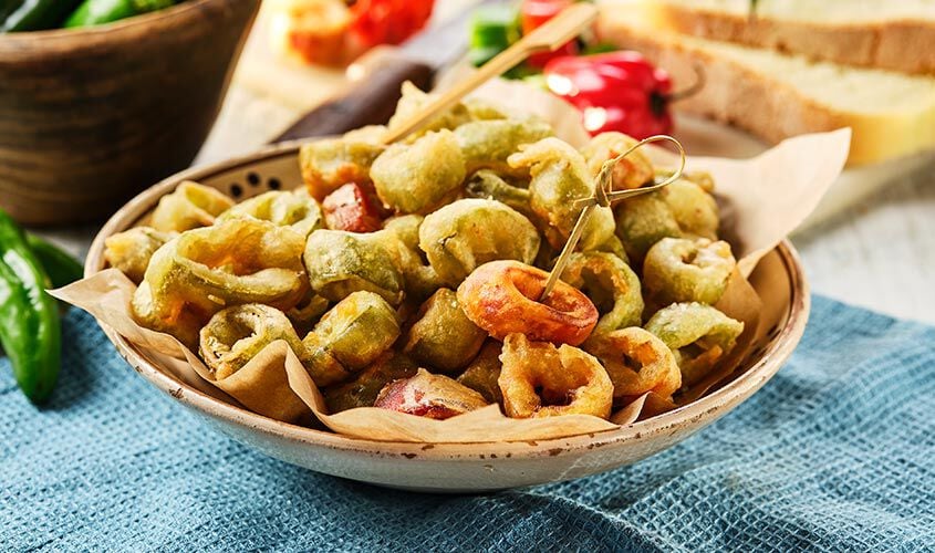 Stuzzichini per aperitivo e finger food - Friggitelli Croccanti