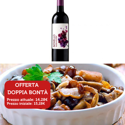 Offerte - Promozione Gran Misto Funghi e Vino Novello
