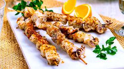 Specialit&agrave; di pesce - Sc. 50% Spiedini di Pesce Spada e Seppia alla Mediterranea