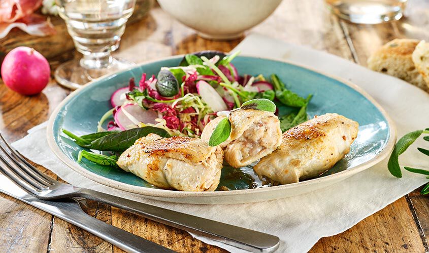 Arrosti e involtini - Involtini di Petto di Pollo Caserecci