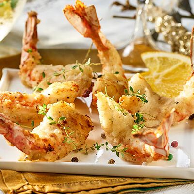 Specialit&agrave; di pesce - Gamberi Gratinati alla Siciliana