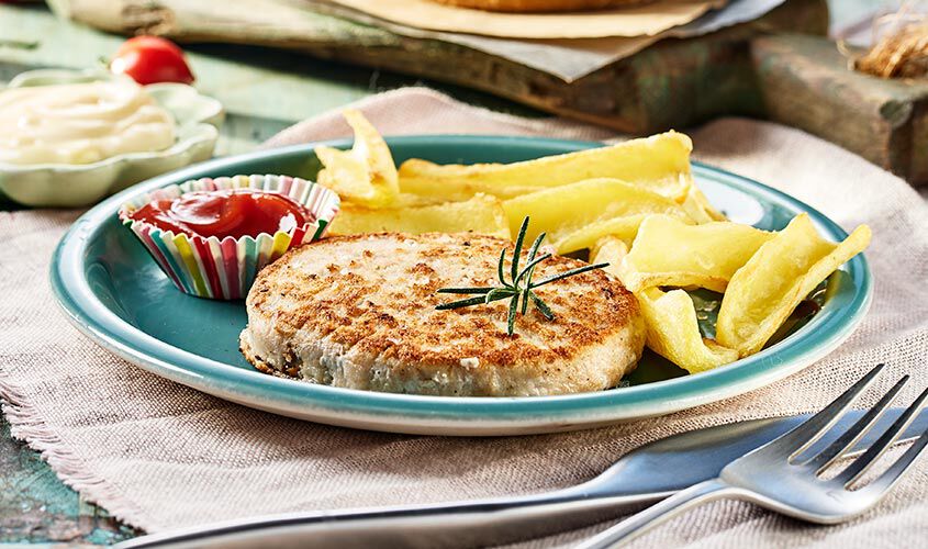 Hamburger e polpette - Burger di pollo