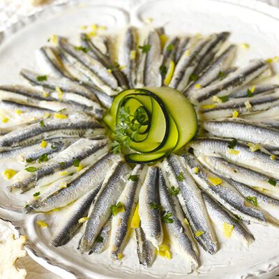 Specialità di pesce - Filetti di alici marinate