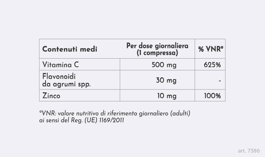 Difese Immunitarie - Vitamina C** con Zinco** e Flavonoidi