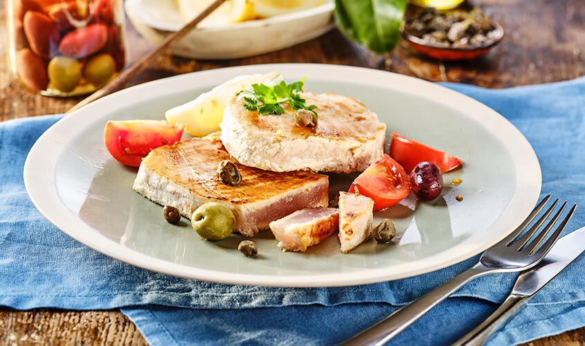 Specialit&agrave; di pesce - Tagliata di Tonno Alalunga