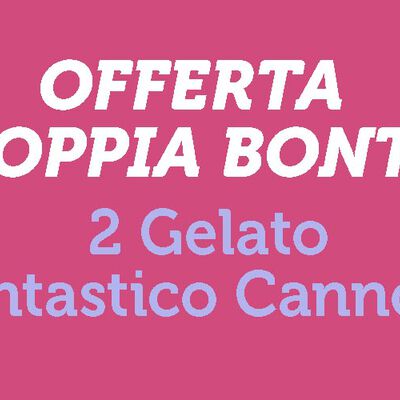 Vaschette - Offerta Doppia Bontà - "Gelato FantasticoCannolo Siciliano