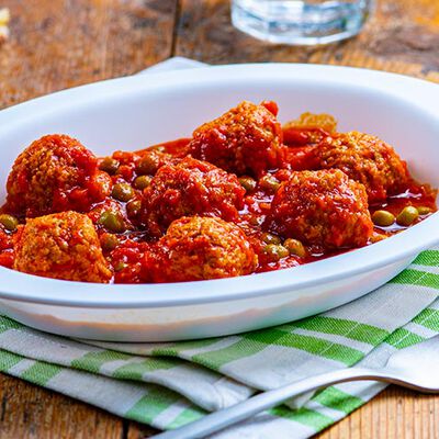 Piatti veloci pronti in un attimo - "I RistopiattiPolpette al Sugo di Pomodoro e Piselli