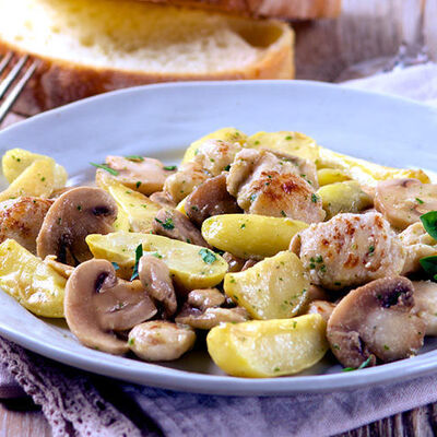 Spadellate - Tagliata di Pollo con Champignons e Patate