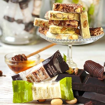 Biscotti e cioccolatini - Torroncini Cioccolato Fondente e Pistacchio