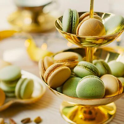 Torte e Dessert - Macarons Pistacchio e Caramello Salato