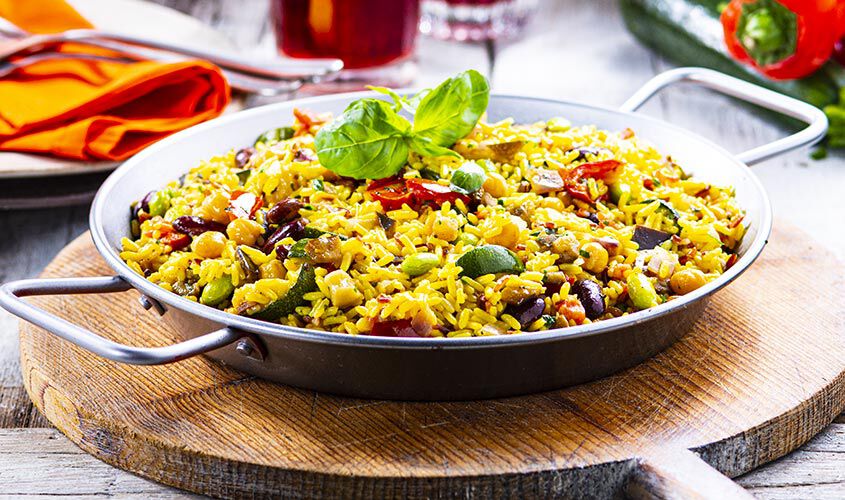 Piatti veloci pronti in un attimo - Paella "Mucho Veggie"