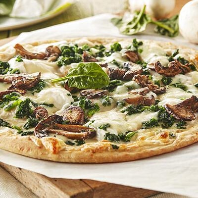 Schiacciate - Schiacciata Spinaci e Funghi Grigliati BIO