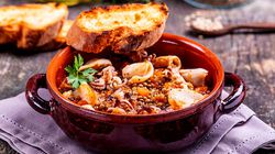 Specialità di pesce - Calamari Patagonici e Lenticchie