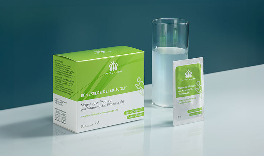 Benessere dei muscoli - Magnesio & Potassio con Vitamina B5, Vitamina B6