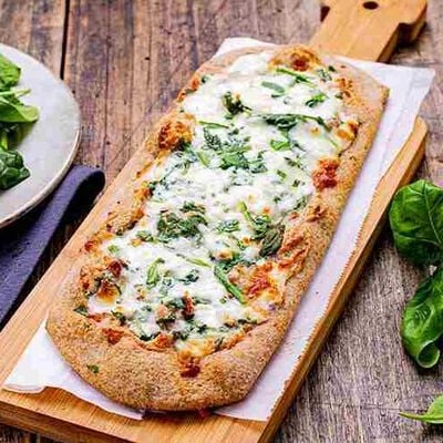 Pizze - Pizza alla Pala Integrale Stracchino e Spinacino