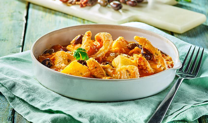 Specialità di pesce - Baccalà alla Livornese