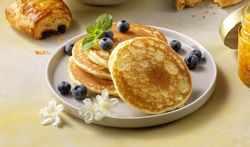 Croissant e prima colazione - Pancakes