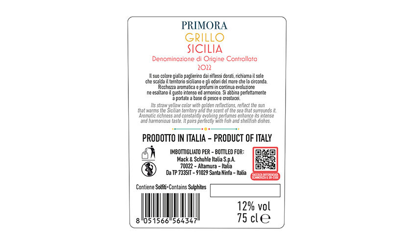 Vini Bianchi - Grillo Sicilia DOC