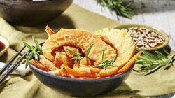 Verdure grigliate e specialit&agrave; - Zucca al Rosmarino in Tempura