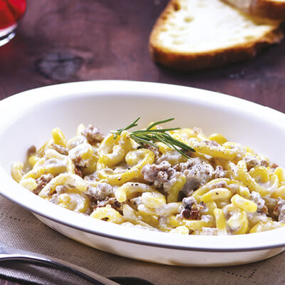 Ristopiatti: i primi piatti gourmet - I Ristopiatti 'GRAMIGNA PANNA E SALSICCIA'