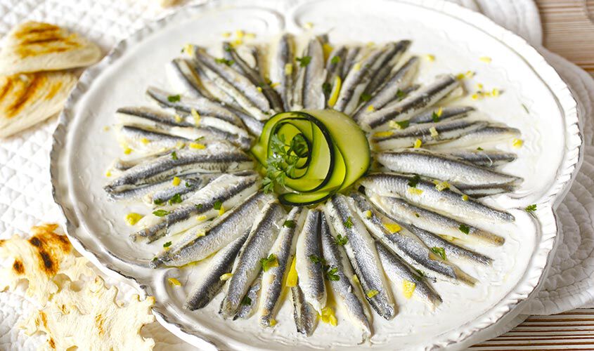 Specialità di pesce - Filetti di Alici Marinate
