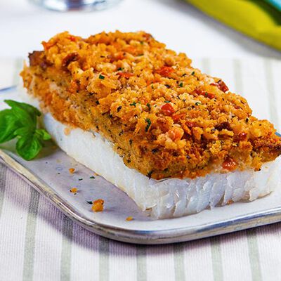 Specialità di pesce - Gratin di merluzzo d'Alaska al pomodoro