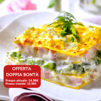 Primi piatti da forno - Offerta Doppia Bont&agrave; - Lasagna Primavera