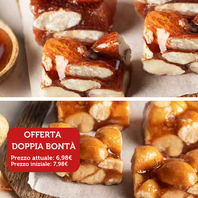 Biscotti e cioccolatini - Offerta Doppia Bontà - Croccantini Arachide e Croccantini Mandorla