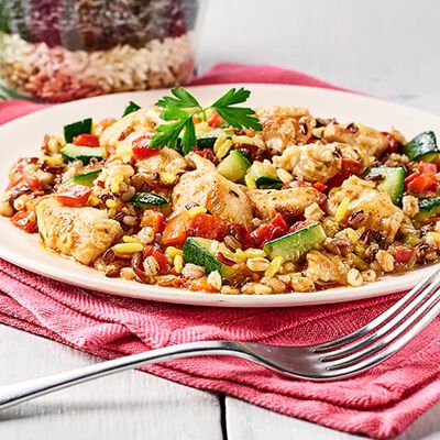 Piatti veloci pronti in un attimo - Fantasia di Cereali con Pollo Grigliato