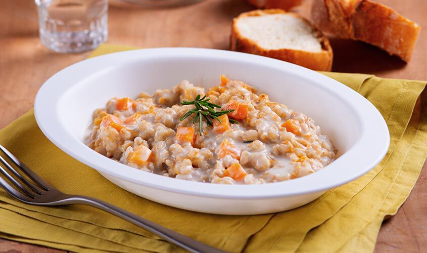 Ristopiatti: i primi piatti gourmet - "I RistopiattiOrzotta Zucca e Mascarpone