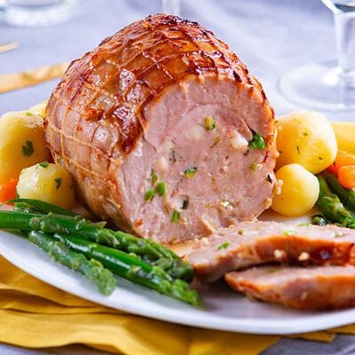 Arrosti e involtini - Arrosto di Tacchino con Asparagi e Speck