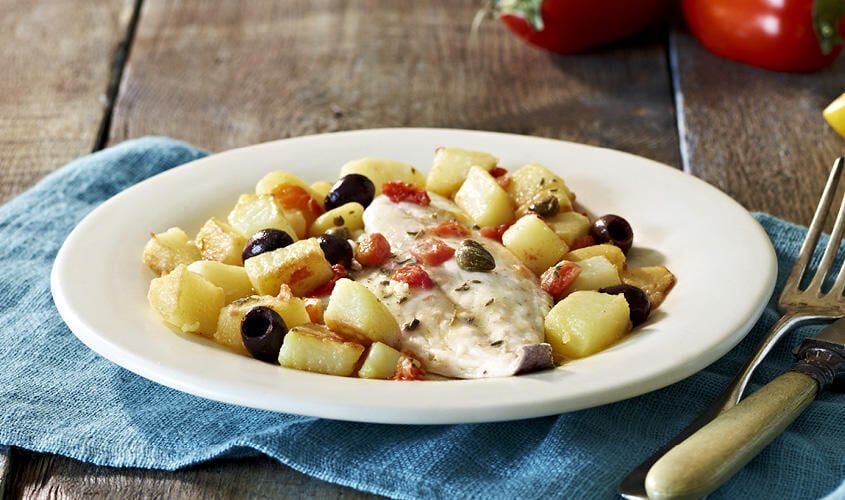 Specialit&agrave; di pesce su prenotazione - Filetti di Orata alla Mediterranea 'Gran Chef'