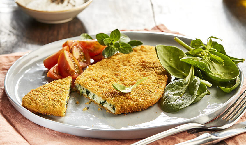Carne Panata - COTOLETTE DI POLLO CON SPINACI