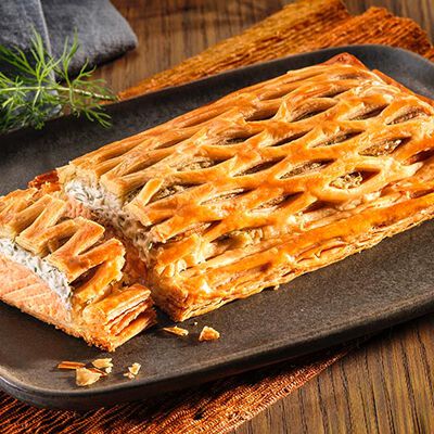 Specialit&agrave; di pesce - Filetto di salmone in pasta sfoglia