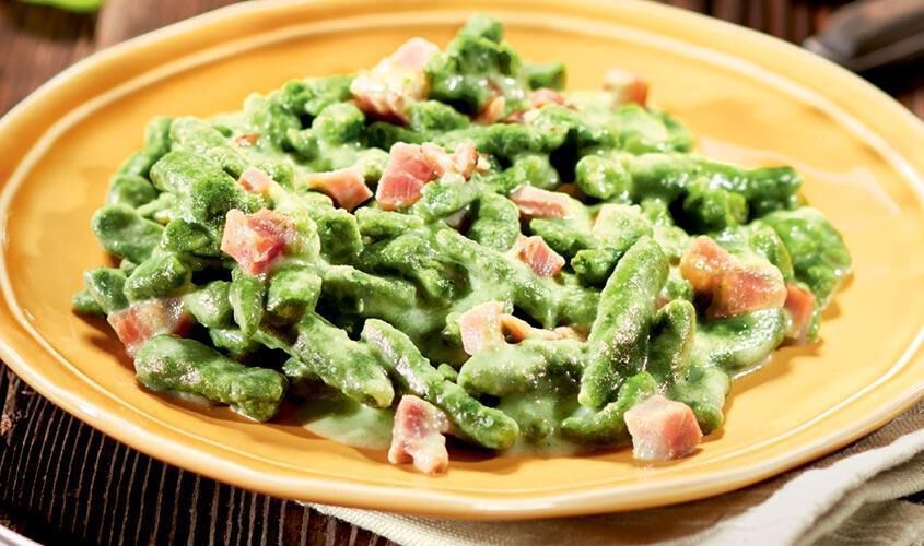 Piatti veloci pronti in un attimo - Spätzle Panna e Speck