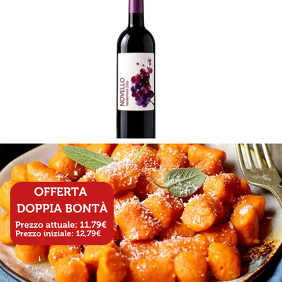 Primi e Sughi - Offerta Gnocchi di Zucca e e Vino Novello