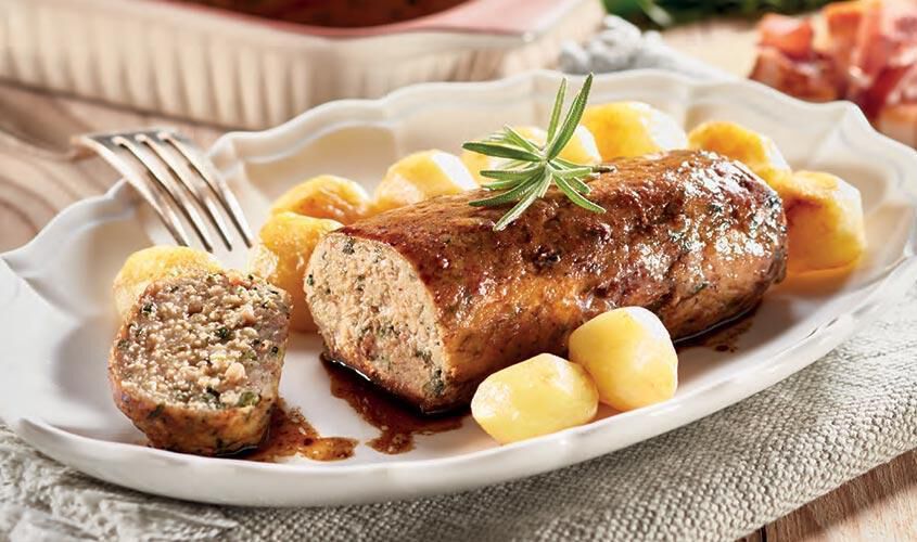 Arrosti e involtini - Rollè di Pollo con Cavolo Nero e Speck