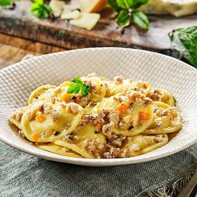 Gnocchi e paste ripiene - Lunette al Rag&ugrave; Bianco