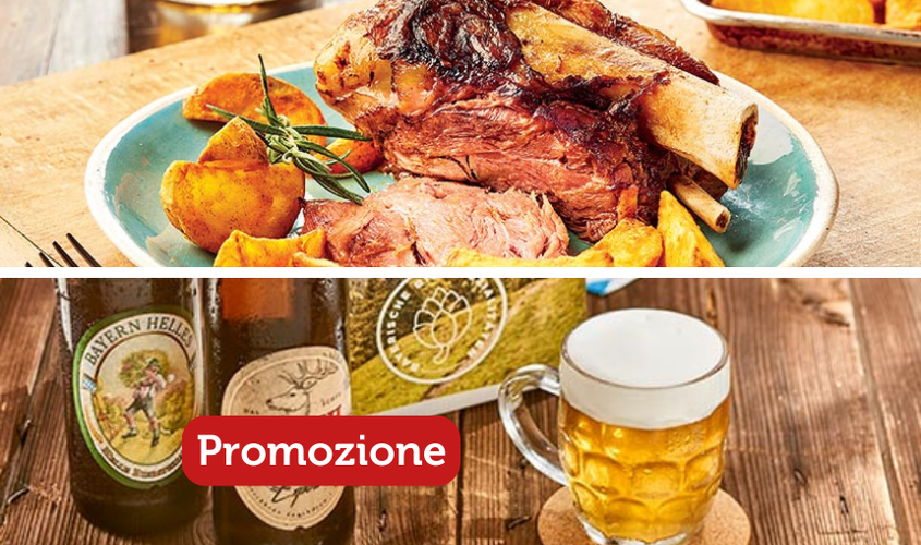 Offerte - Promozione Stinco di Maiale + Degustazione Birre "Feine Bayerische"