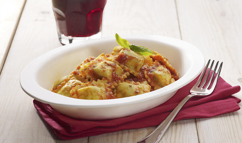 Ristopiatti: i primi piatti gourmet - "I Ristopiatti" Ravioli Pomodoro e Basilico