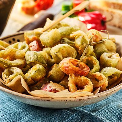 Stuzzichini per aperitivo e finger food - Friggitelli Croccanti