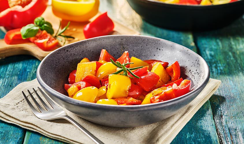 Verdure grigliate e specialità - Peperoni a Quadrotti